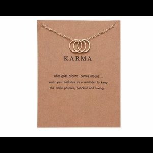 Gold "Karma" Necklace 18" long